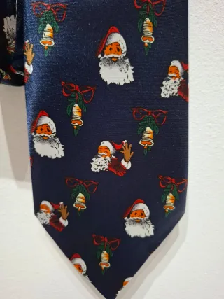 Cravatta vintage Natale Babbo Natale
