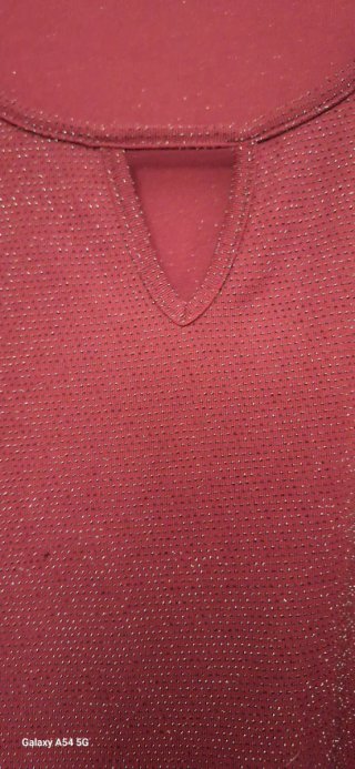 Maglia donna Janina rosso glitterato
