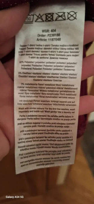 Maglia donna Janina rosso glitterato