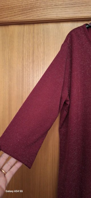 Maglia donna Janina rosso glitterato