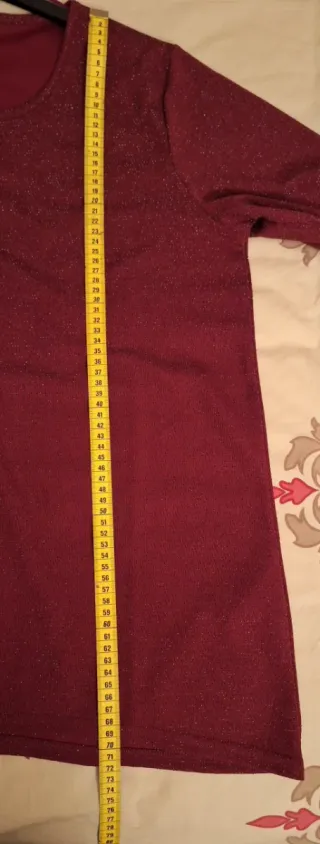 Maglia donna Janina rosso glitterato