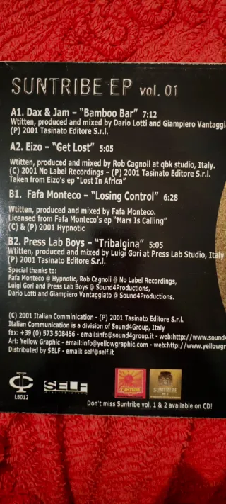 Vinilo Suntribe EP Vol. 01