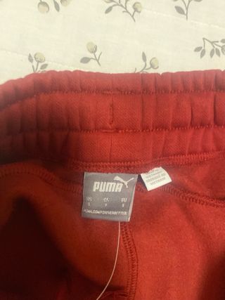 Conjunto Puma S/M Rojo Nuevo con Etiquetas