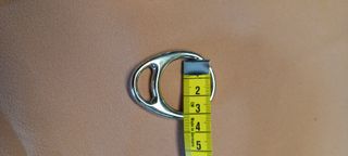 Stock 110 anelle in metallo di colore argento