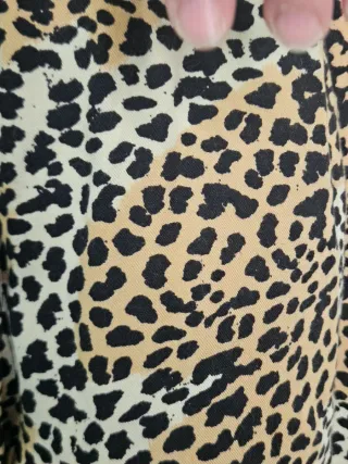 Vestido camisero estampado animal print Talla S