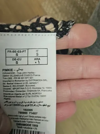 Vestido camisero estampado animal print Talla S