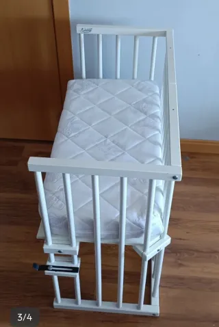 Minicuna colecho Babybay blanca