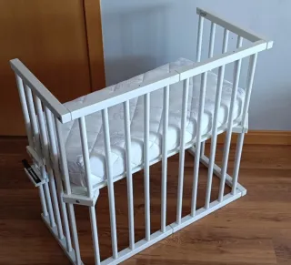 Minicuna colecho Babybay blanca