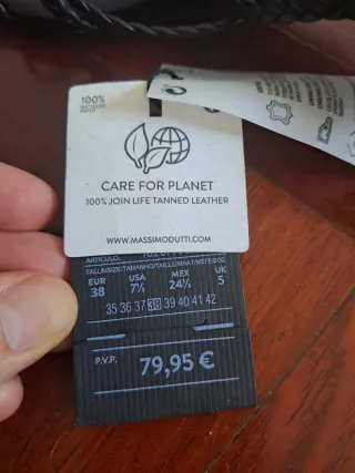 Sandalias piel Massimo Dutti T.38