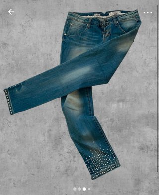 Pantaloni Francomina donna jeans con strass