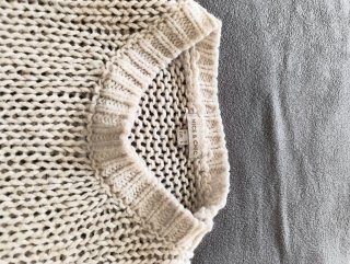 Maglione donna Nice & Chic beige/rosa taglia unica