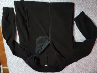 Giacca pile unisex nera