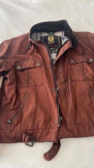 Cazadora Belstaff Caballero Marrón Corta GOLD