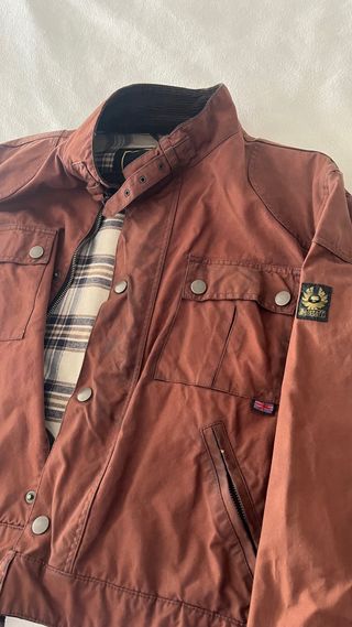 Cazadora Belstaff Caballero Marrón Corta GOLD