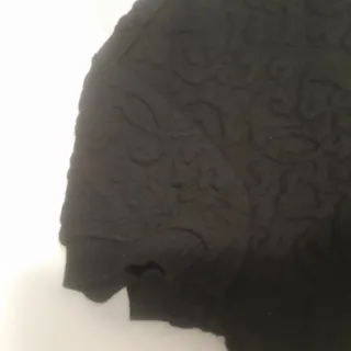 Vestido negro manga corta