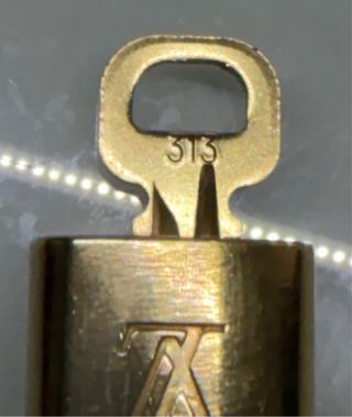 Lucchetto Louis Vuitton con chiave 313