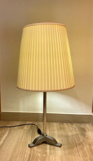 Lámpara de mesa Ikea Beige/Plata