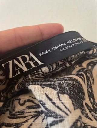 Blusón estampado con flecos