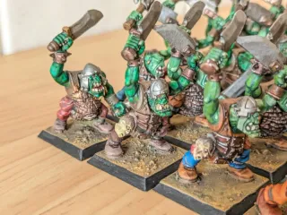 Warhammer Orc Warriors Boyz Mob
