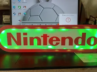Lámpara LED Nintendo-juego-consolas