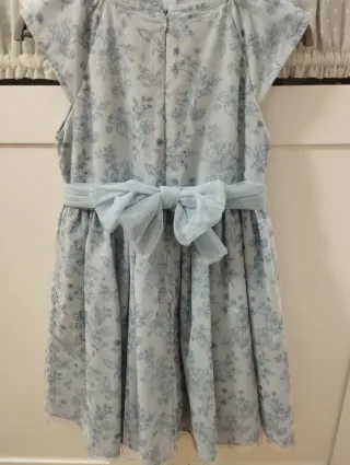 Vestido niña floral azul talla 9/10 COCONUT