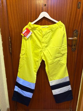 Pantalones de trabajo reflectantes amarillos