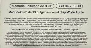 MacBook Pro M1 Batería 100%
