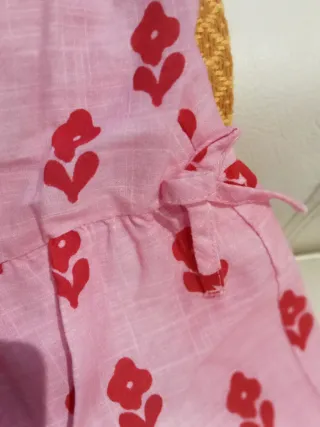 Conjunto Zara Niña Flores Rosa T. 6-7 Años
