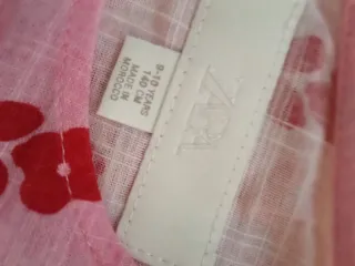 Conjunto Zara Niña Flores Rosa T. 6-7 Años