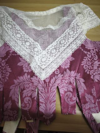 Traje Regional Huertana Morado y Blanco