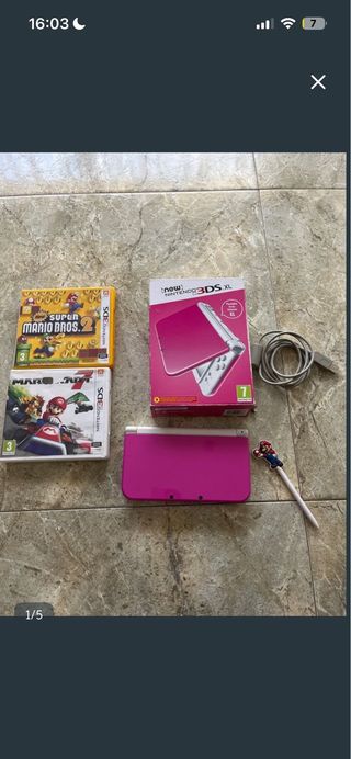 Nintendo 3DS XL Rosa y Blanca