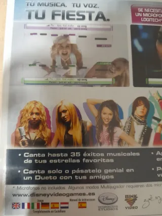 🇪🇦 Lote Juegos Wii Disney Sing It + Micrófono