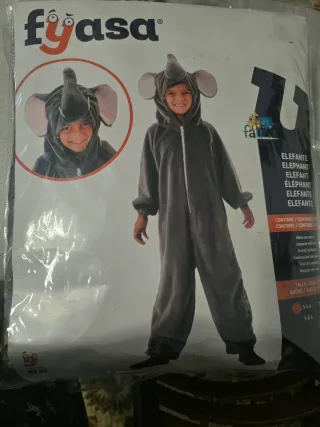 Disfraz Elefante Fiyasa Talla 3-4 Años