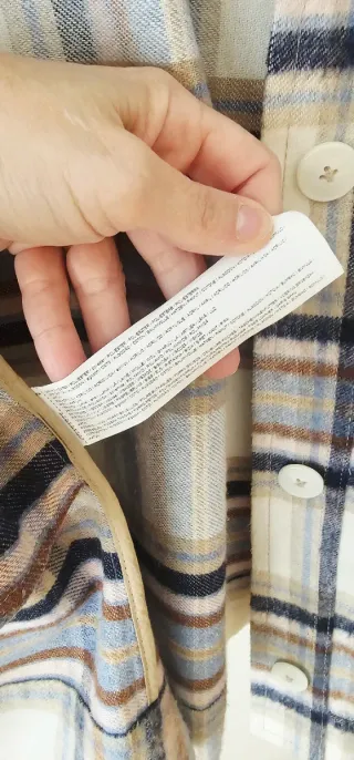 Sobrecamisa cuadros Mango T.M