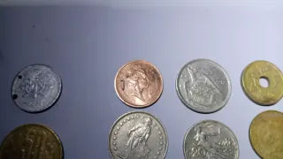 Lote de monedas antiguas