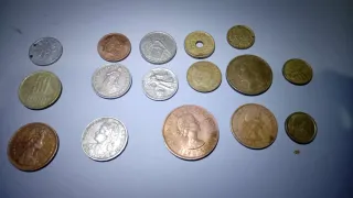 Lote de monedas antiguas