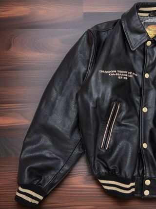 Chaqueta Bomber Redskins Cuero Dragon Talla M