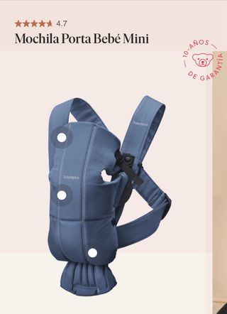 Mochila Portabebés BabyBjörn Mini Azul