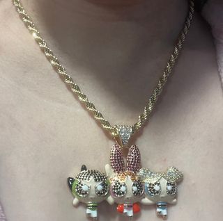 Collar Supernenas 14K Chapado 50cm