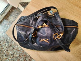 Bolso Bimba y Lola Negro Piel Bovino GM