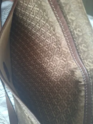 Bolso Loewe vintage beige y marrón