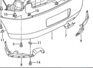 Soportes adaptadores traseros Seat LEON FR 1M mk1