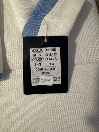 Traje sin estrenar comunión lino en blanco y azul