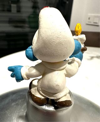 Pitufo con vela años 80