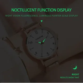 Reloj YASHIDUN Mujer Dorado y Blanco