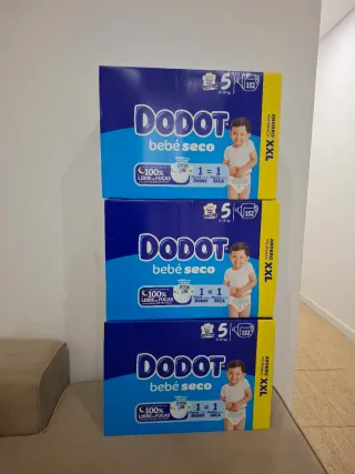 Fraldas Dodot Bebé Seco Tamanho 5 XXL