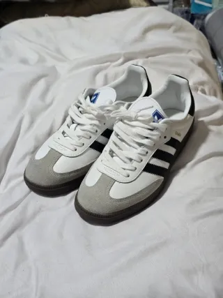 Zapatillas Adidas Samba Gris y Blanco