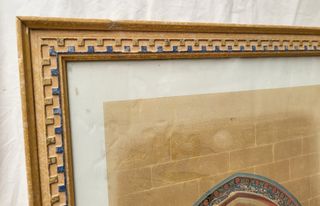 Lámina Dean de Ávila Antiguo Marco Dorado