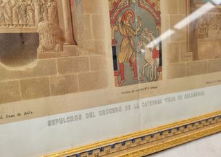 Lámina Dean de Ávila Antiguo Marco Dorado