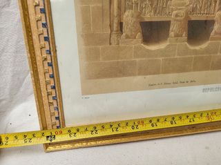 Lámina Dean de Ávila Antiguo Marco Dorado